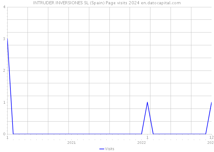 INTRUDER INVERSIONES SL (Spain) Page visits 2024 