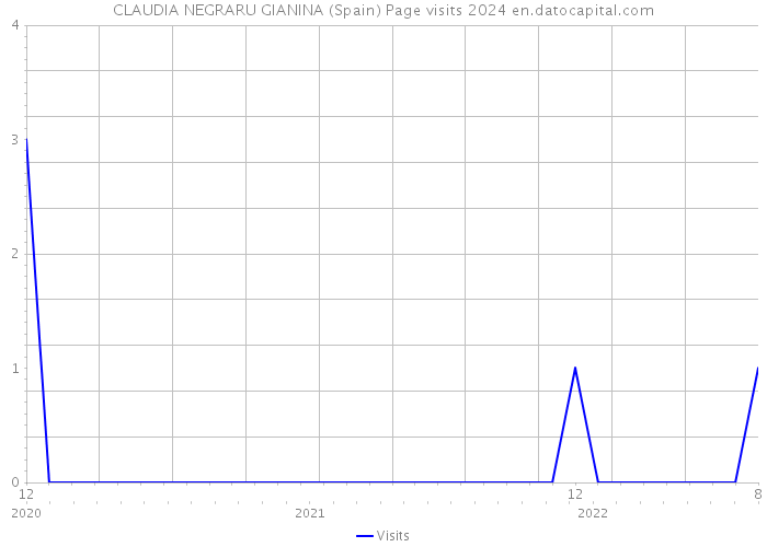 CLAUDIA NEGRARU GIANINA (Spain) Page visits 2024 