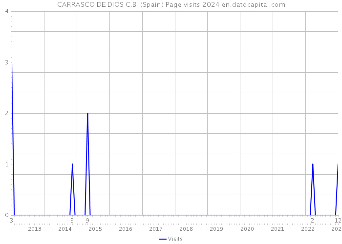 CARRASCO DE DIOS C.B. (Spain) Page visits 2024 