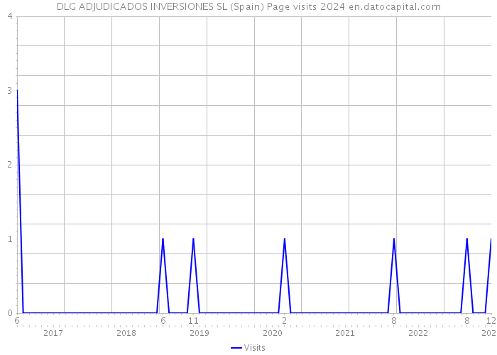 DLG ADJUDICADOS INVERSIONES SL (Spain) Page visits 2024 