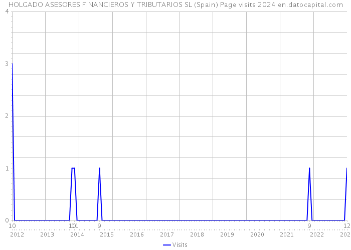 HOLGADO ASESORES FINANCIEROS Y TRIBUTARIOS SL (Spain) Page visits 2024 