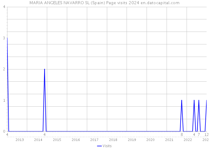 MARIA ANGELES NAVARRO SL (Spain) Page visits 2024 