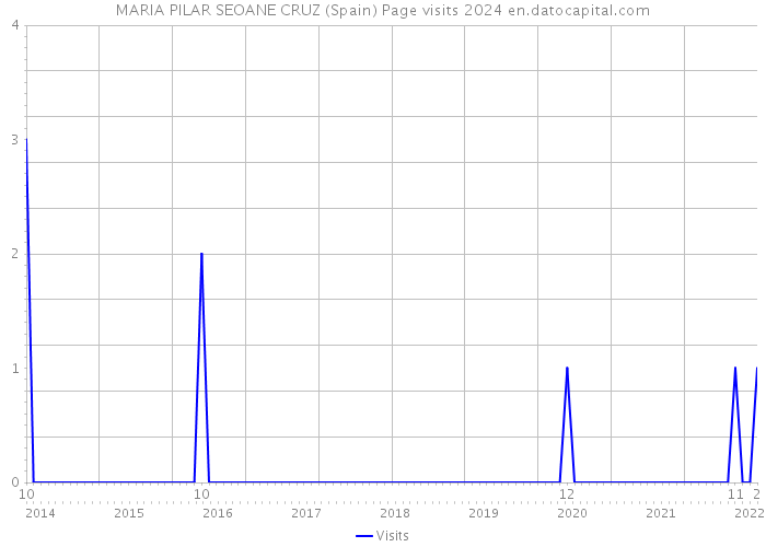 MARIA PILAR SEOANE CRUZ (Spain) Page visits 2024 