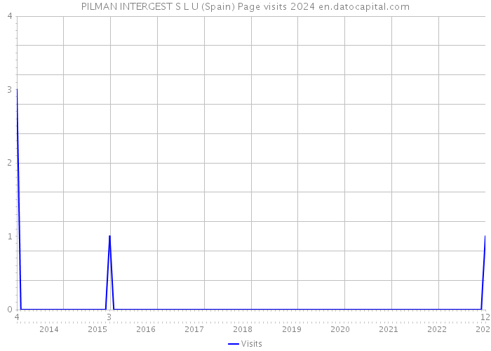 PILMAN INTERGEST S L U (Spain) Page visits 2024 