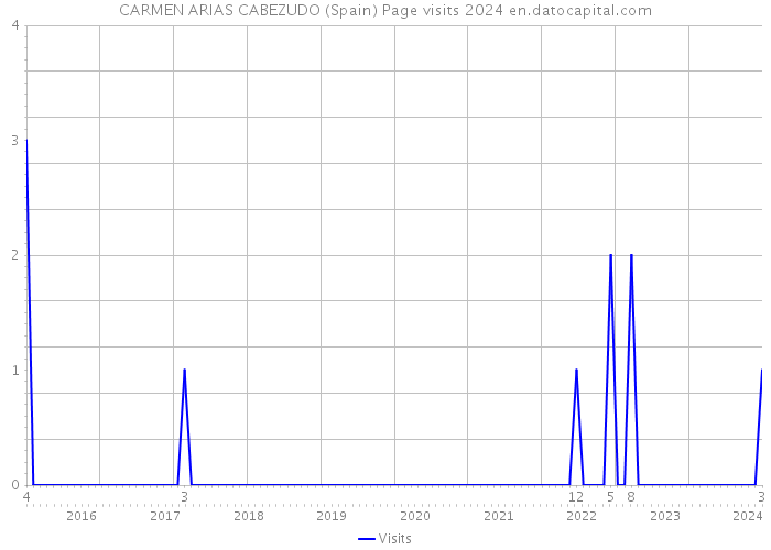 CARMEN ARIAS CABEZUDO (Spain) Page visits 2024 