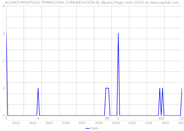 ALVARO MONTOLIU TARRAGONA COMUNICACION SL (Spain) Page visits 2024 