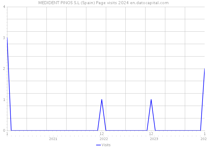 MEDIDENT PINOS S.L (Spain) Page visits 2024 