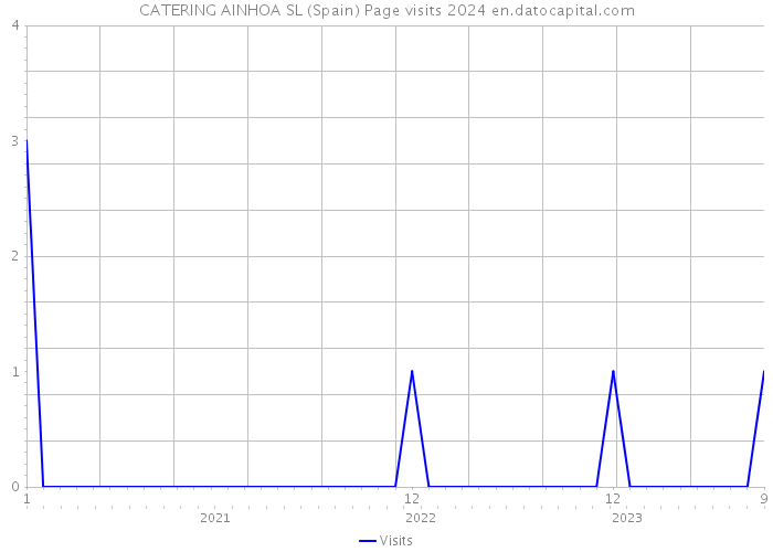 CATERING AINHOA SL (Spain) Page visits 2024 