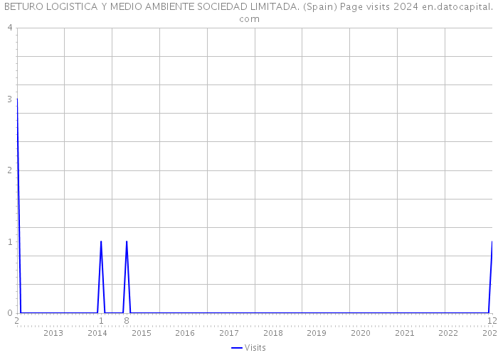 BETURO LOGISTICA Y MEDIO AMBIENTE SOCIEDAD LIMITADA. (Spain) Page visits 2024 