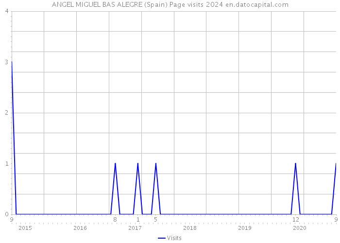 ANGEL MIGUEL BAS ALEGRE (Spain) Page visits 2024 