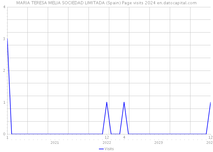MARIA TERESA MELIA SOCIEDAD LIMITADA (Spain) Page visits 2024 