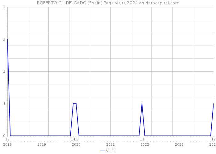 ROBERTO GIL DELGADO (Spain) Page visits 2024 