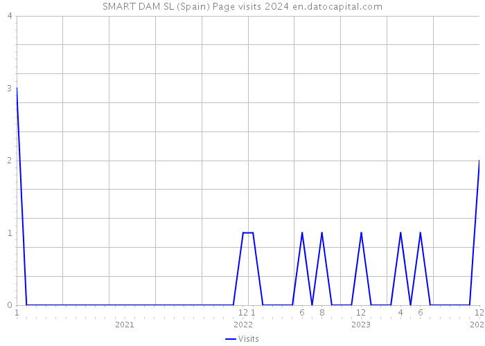 SMART DAM SL (Spain) Page visits 2024 