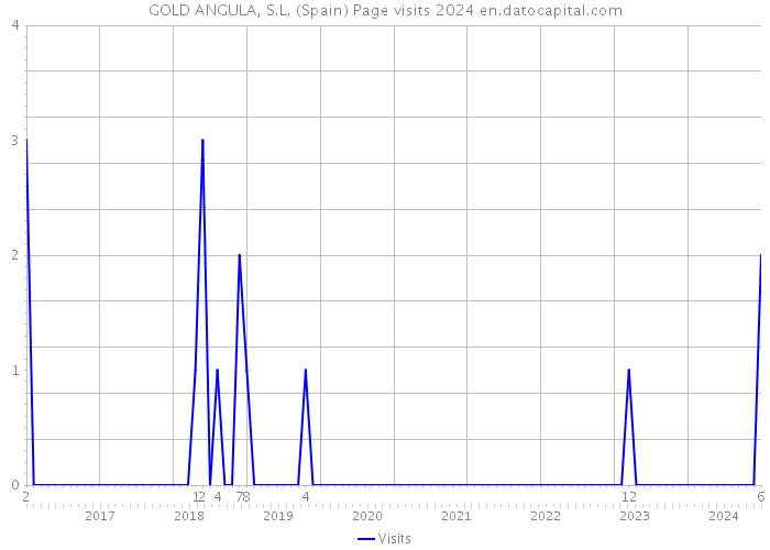 GOLD ANGULA, S.L. (Spain) Page visits 2024 