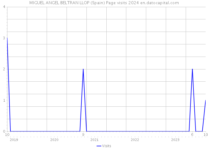 MIGUEL ANGEL BELTRAN LLOP (Spain) Page visits 2024 
