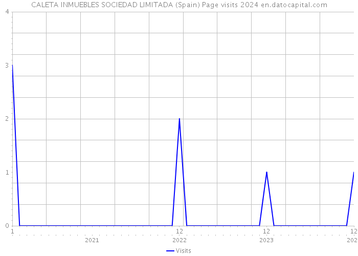 CALETA INMUEBLES SOCIEDAD LIMITADA (Spain) Page visits 2024 