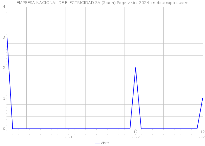 EMPRESA NACIONAL DE ELECTRICIDAD SA (Spain) Page visits 2024 