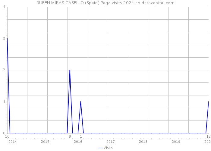 RUBEN MIRAS CABELLO (Spain) Page visits 2024 