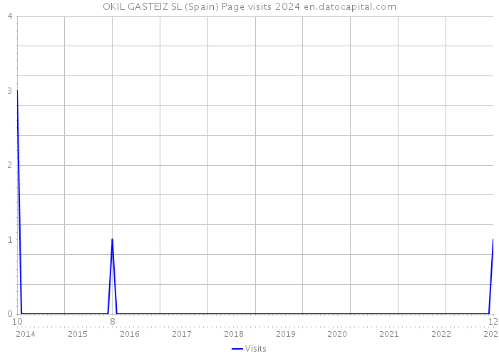 OKIL GASTEIZ SL (Spain) Page visits 2024 