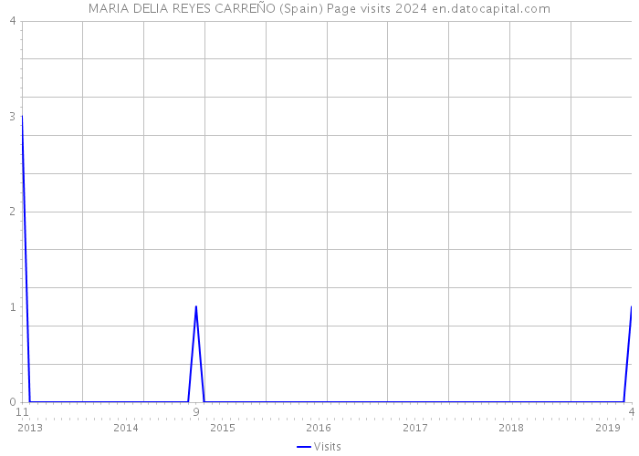 MARIA DELIA REYES CARREÑO (Spain) Page visits 2024 