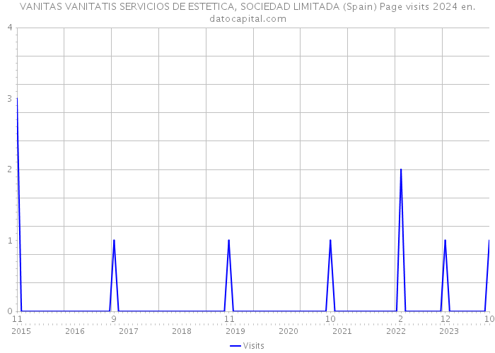 VANITAS VANITATIS SERVICIOS DE ESTETICA, SOCIEDAD LIMITADA (Spain) Page visits 2024 