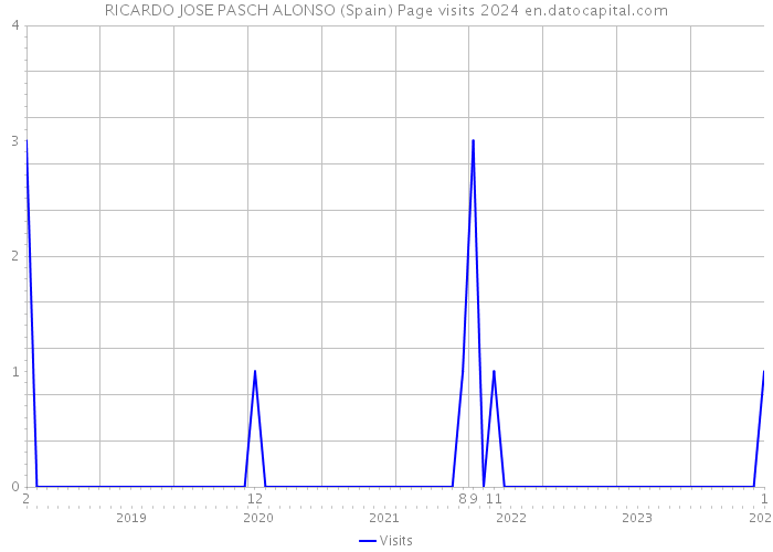 RICARDO JOSE PASCH ALONSO (Spain) Page visits 2024 