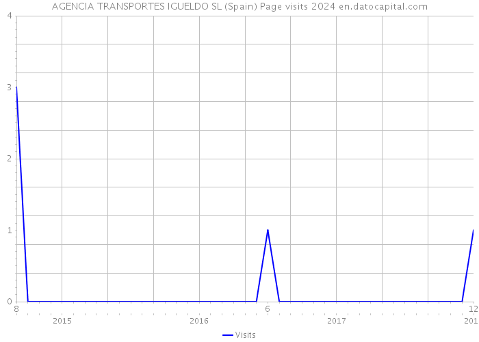 AGENCIA TRANSPORTES IGUELDO SL (Spain) Page visits 2024 