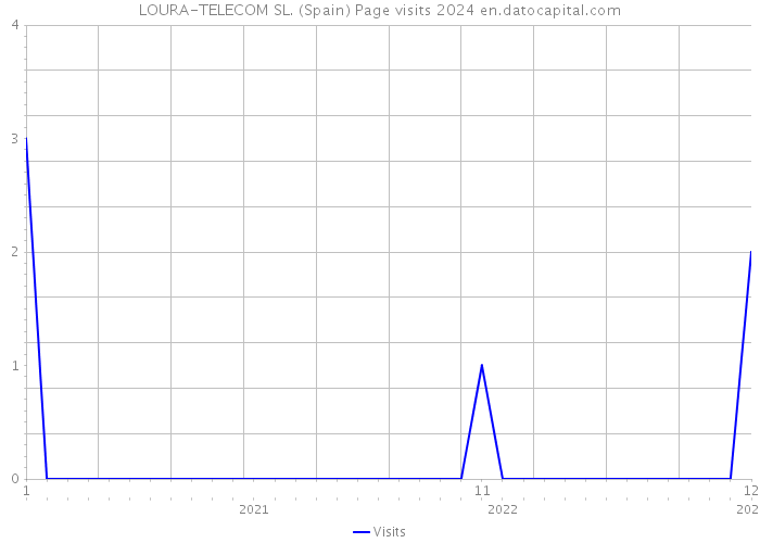 LOURA-TELECOM SL. (Spain) Page visits 2024 