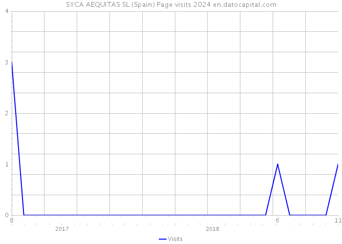 SYCA AEQUITAS SL (Spain) Page visits 2024 