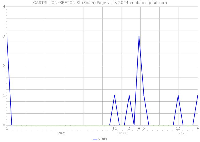 CASTRILLON-BRETON SL (Spain) Page visits 2024 