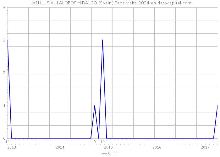 JUAN LUIS VILLALOBOS HIDALGO (Spain) Page visits 2024 