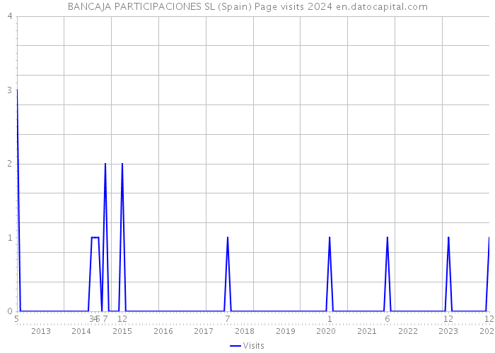 BANCAJA PARTICIPACIONES SL (Spain) Page visits 2024 