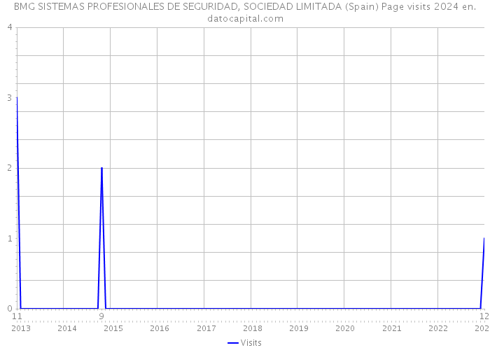 BMG SISTEMAS PROFESIONALES DE SEGURIDAD, SOCIEDAD LIMITADA (Spain) Page visits 2024 