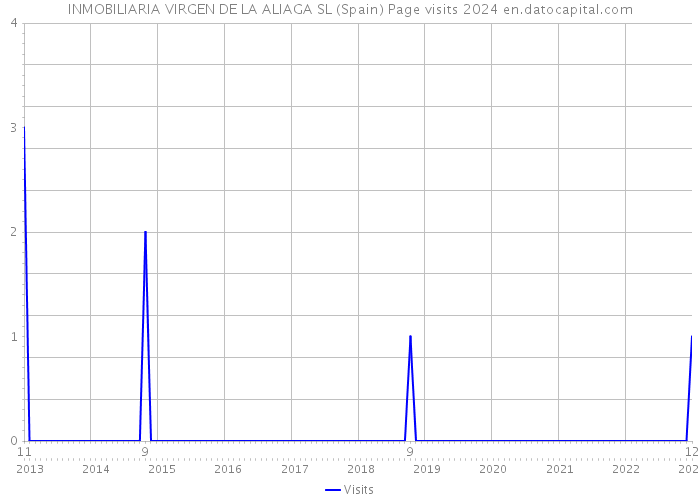 INMOBILIARIA VIRGEN DE LA ALIAGA SL (Spain) Page visits 2024 