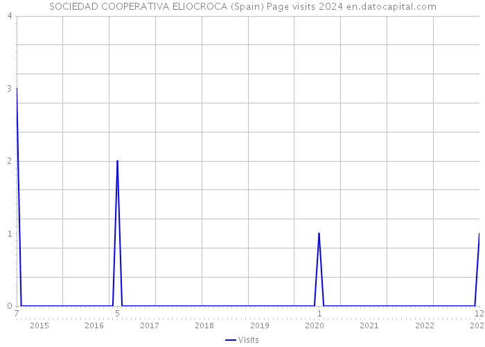 SOCIEDAD COOPERATIVA ELIOCROCA (Spain) Page visits 2024 