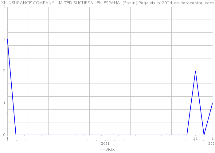 XL INSURANCE COMPANY LIMITED SUCURSAL EN ESPANA. (Spain) Page visits 2024 