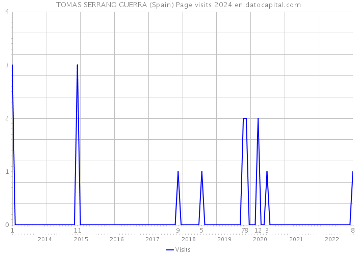 TOMAS SERRANO GUERRA (Spain) Page visits 2024 