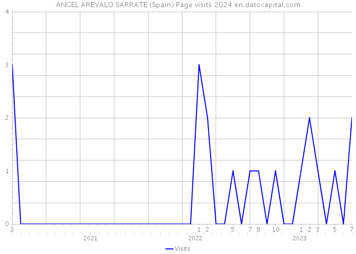 ANGEL AREVALO SARRATE (Spain) Page visits 2024 