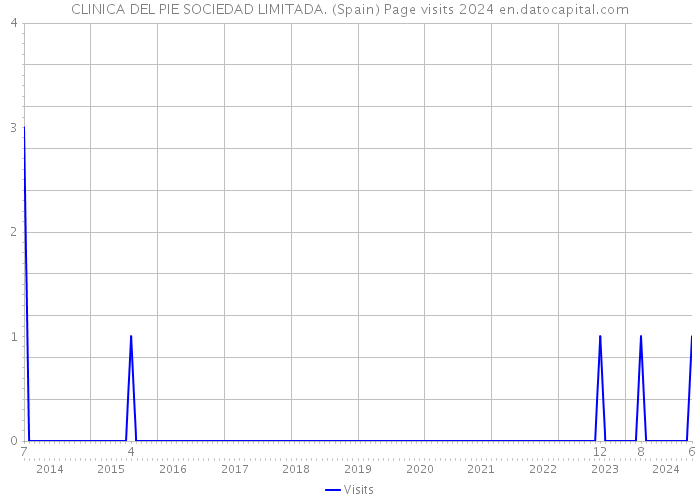 CLINICA DEL PIE SOCIEDAD LIMITADA. (Spain) Page visits 2024 
