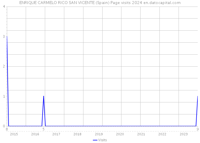 ENRIQUE CARMELO RICO SAN VICENTE (Spain) Page visits 2024 