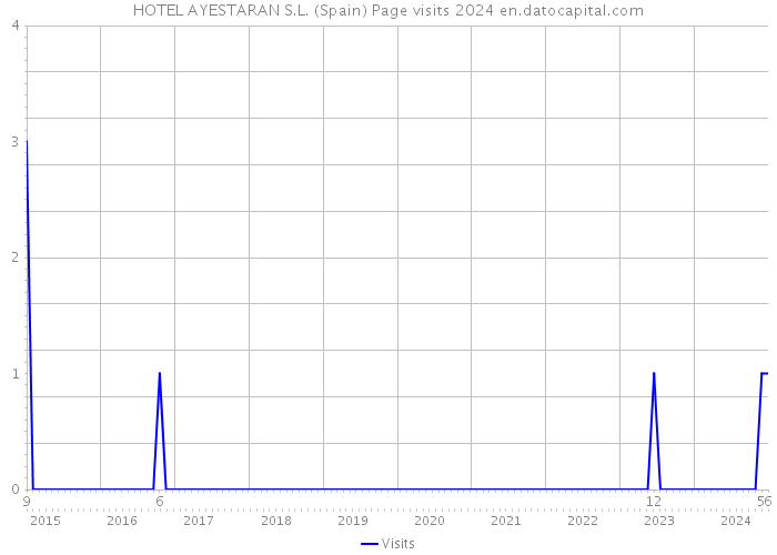 HOTEL AYESTARAN S.L. (Spain) Page visits 2024 