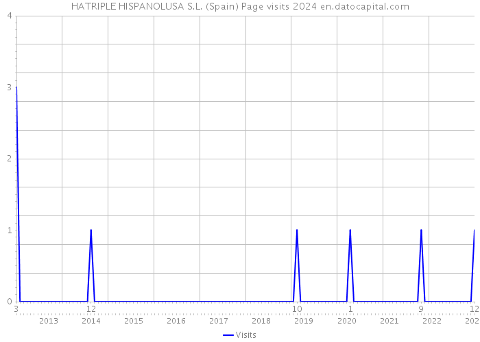 HATRIPLE HISPANOLUSA S.L. (Spain) Page visits 2024 