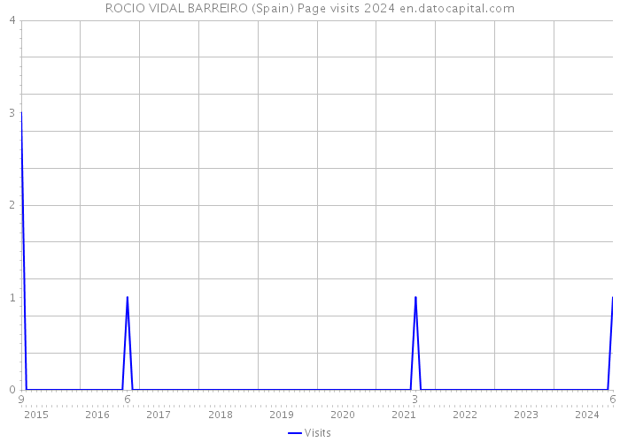 ROCIO VIDAL BARREIRO (Spain) Page visits 2024 