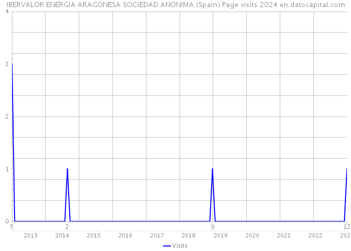 IBERVALOR ENERGIA ARAGONESA SOCIEDAD ANONIMA (Spain) Page visits 2024 