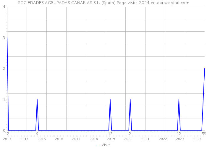 SOCIEDADES AGRUPADAS CANARIAS S.L. (Spain) Page visits 2024 