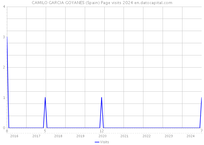 CAMILO GARCIA GOYANES (Spain) Page visits 2024 