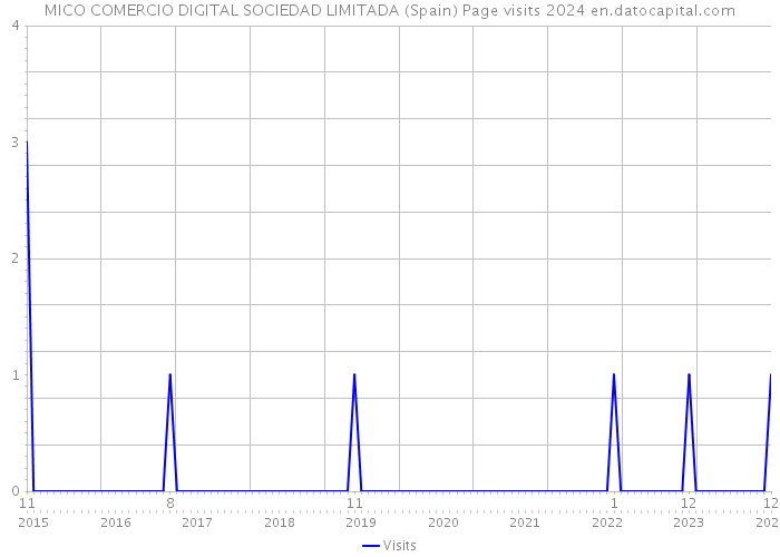 MICO COMERCIO DIGITAL SOCIEDAD LIMITADA (Spain) Page visits 2024 