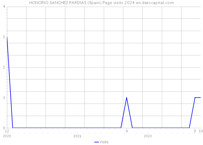 HONORIO SANCHEZ PARDIAS (Spain) Page visits 2024 