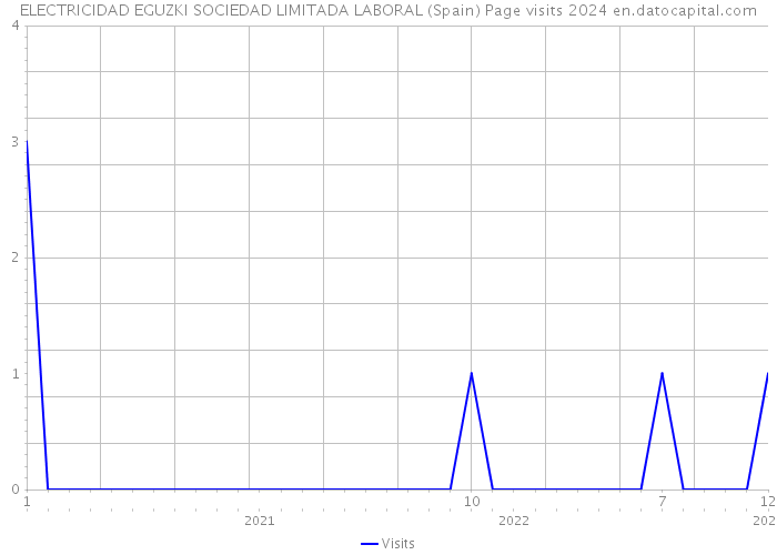 ELECTRICIDAD EGUZKI SOCIEDAD LIMITADA LABORAL (Spain) Page visits 2024 