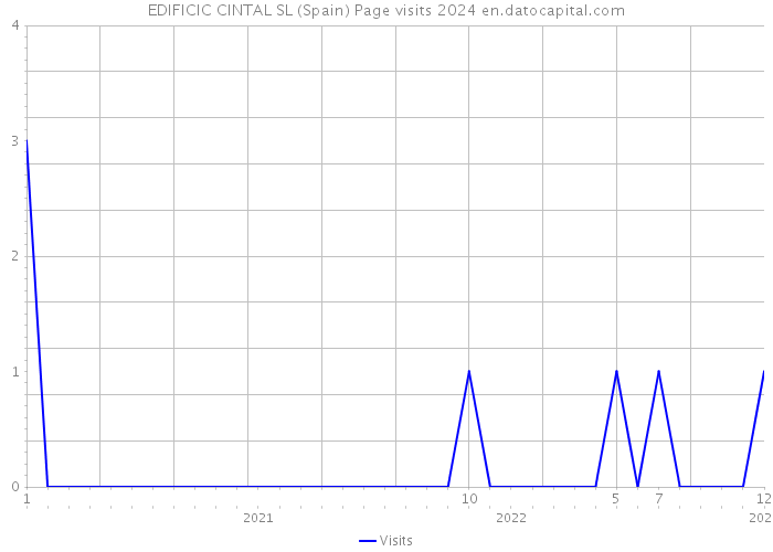 EDIFICIC CINTAL SL (Spain) Page visits 2024 